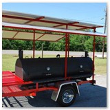 8' x 30" Charcoal wood smoker